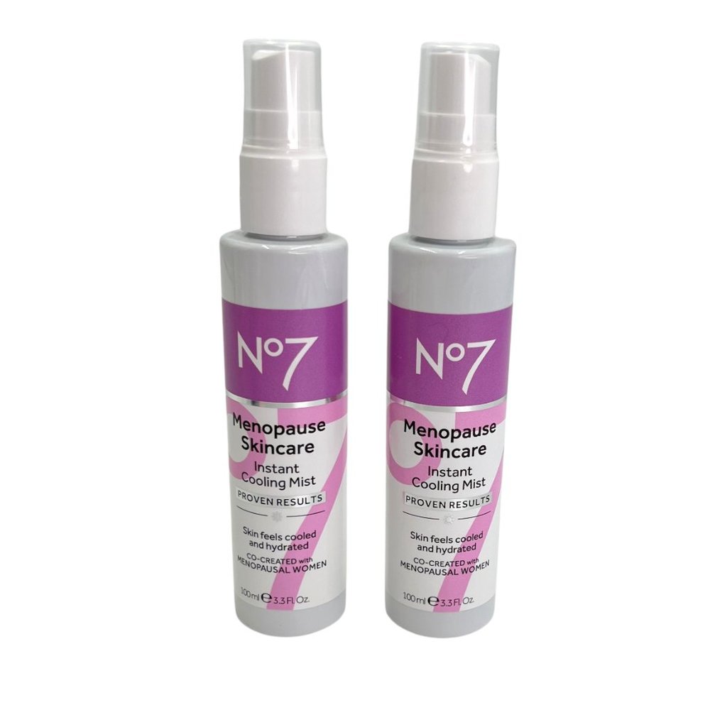 Set of 2 NO7 Menopause Skincare Instant Cooling & Hydrating Mist Spray NEW 3.3oz - Picture 4 of 10